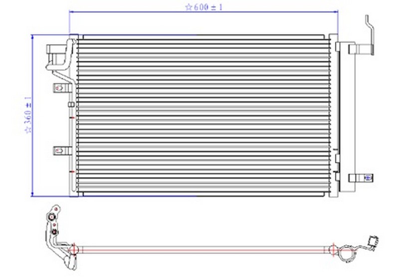 ORIS CKI000016 X Klima Kondanseri Kia Cerato 1.5 Crdi 04 >
