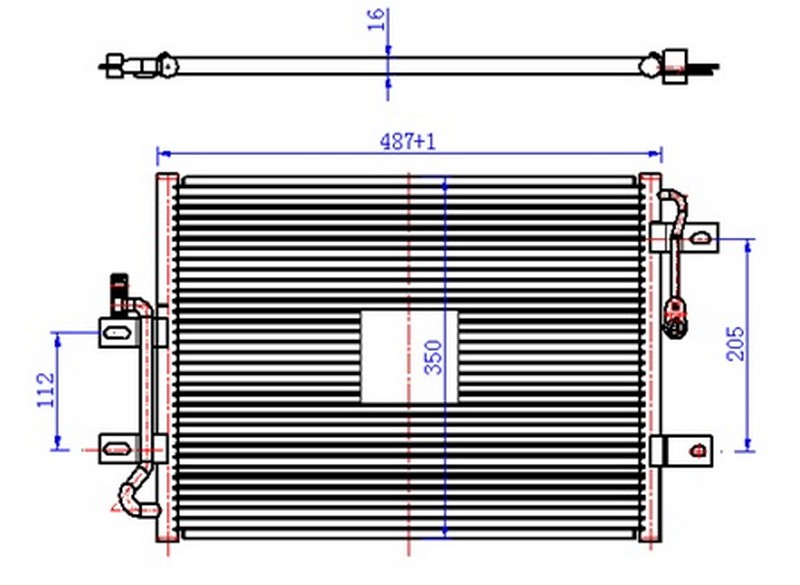 ORIS CFI403016 Klima Kondenseri Albea 1.2-1.6 445x350x16