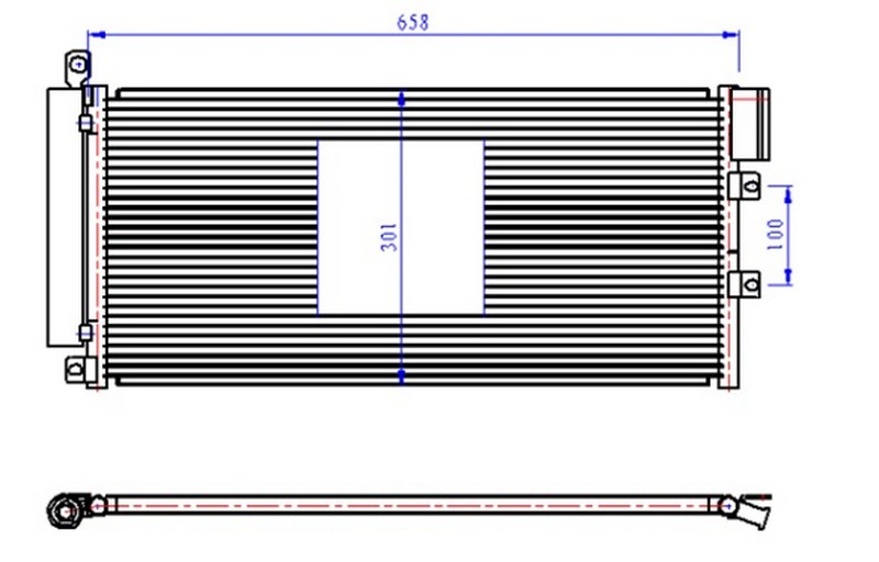 ORIS CFI227012 Klima Kondenseri Linea 1.3 Jtd 660x305x12