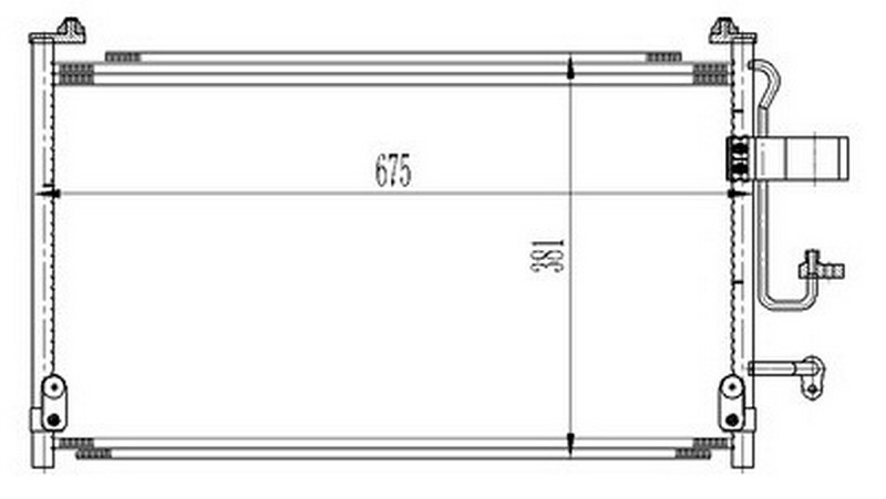 ORIS CCH306016 Klima Kondenseri Chevrolet Evanda 2.0i 16v 02 > Oto.-Mek.