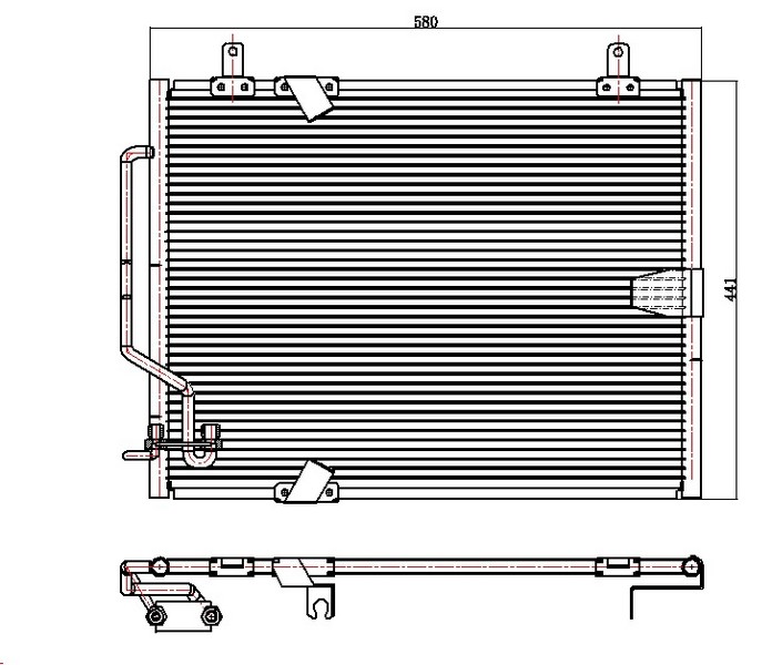 ORIS CBM956020 Klima Kondenseri Bmw 5serisi E34 570x355x20 Oto.-Mek.