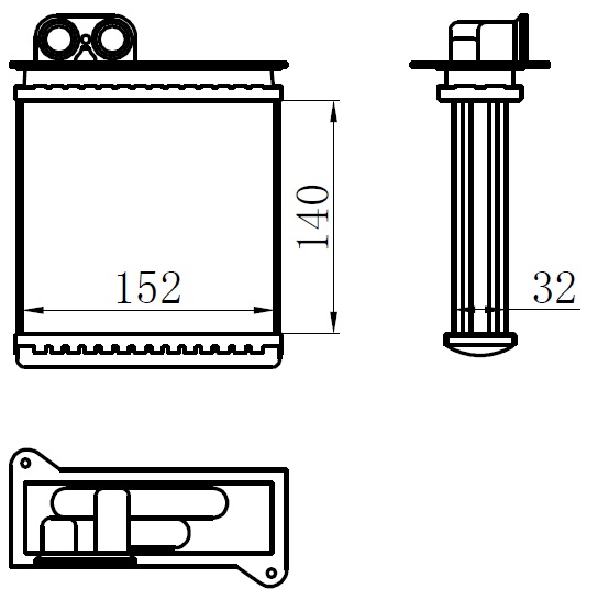 41-4408 Kalorifer Radyatoru Mekanik Volkswagen Crafter 30-50 (2e) 2.5 Tdi 2006-2011