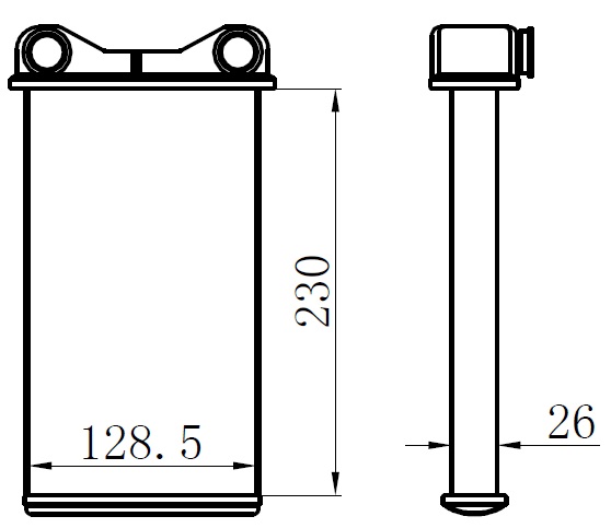 41-1300B Kalorifer Radyatoru Brazing Audi A4 (8ec,B7) 1.6 2004-2008