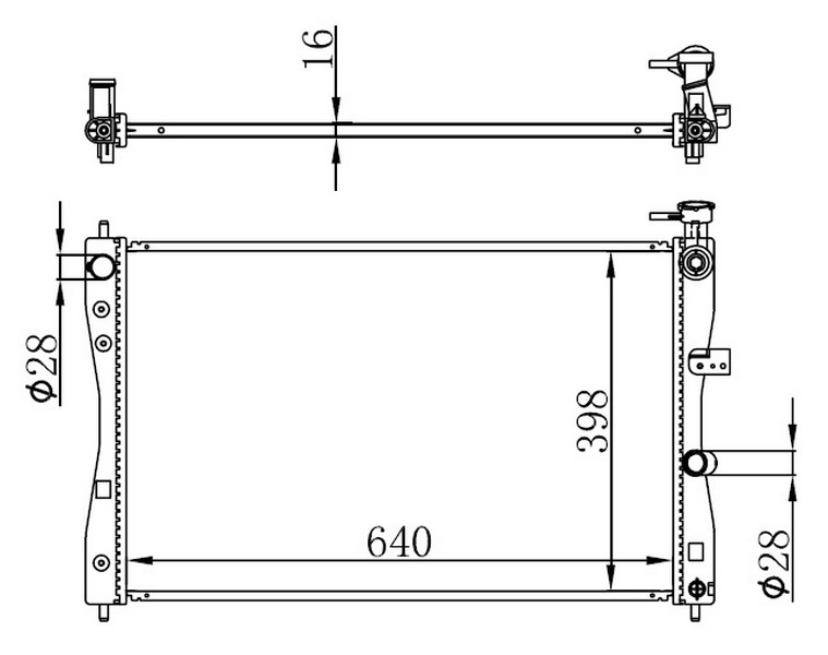 ORIS BMI124016 Radyatör Brazing Colt 1.1-1.3-1.5 04 > Mek 640x398x16