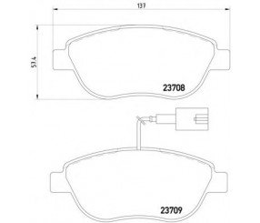 FIAT 77363958E Fren Balatasi On Buyuk Tip ( Tek Fisli ) Doblo Iii/Linea/Stilo/Corsa D/307/C4