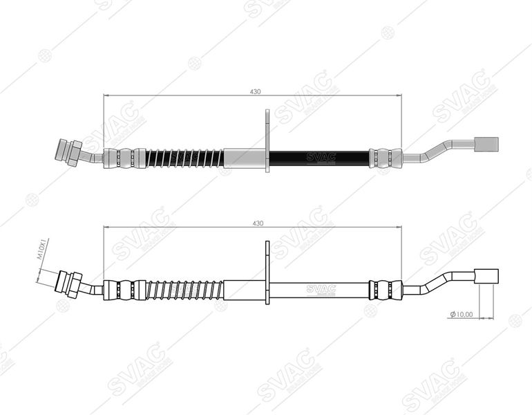 CAV-C900335A H05 Hortum Fren On Sol-(Hyundai  Accent-Era 07/12 )