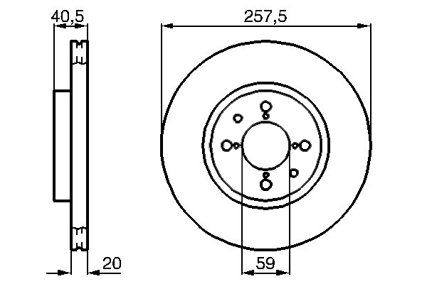 GDY 103013 Fren Diski Ön 257mm Adet Fiyatidir(Kutu Içi 2adet) Fiorino/Doblo/Linea/Albea/Idea/500/Debra/Mito/Bipper/Nemo