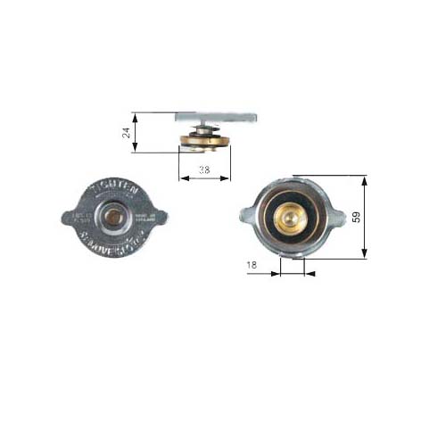 FIAT 4256228 Radyator Kapagi  M131 - Dks