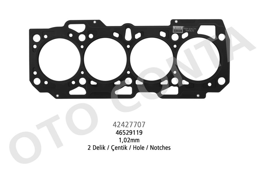 OTOCONTA 42427707 Skc 1.02 Mm 2 Delik Doblo 1.9 D Mls Çok Katli Çelik