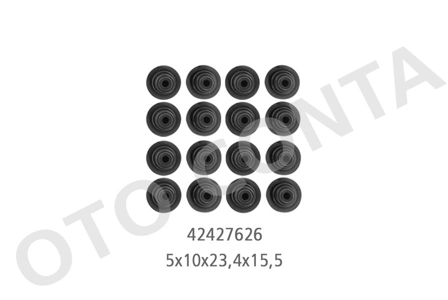 OTOCONTA 42427626 Subap Lastiği 16 Adet Astra H-J-Combo D-Insignia A-Vectra C-Zafira C-Movano C-Antara-Captiva-Cruze -Ducato-Doblo-500l 1.6-1.9-2.0-2.2 Cdti-Mtj