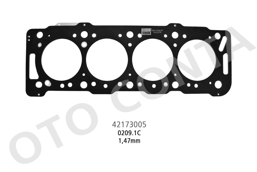 OTOCONTA 42173005 Silindir Kapak Contasi Partner-Berlingo-P206-P306-Expert-C15-Jumpy-Xsara-Scudo 1.9 D Dw8 Corolla 1.9 D Wjy Dw8b / Wjz Dw8