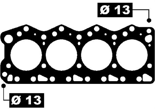 OTC-40138006 Silindir Kapak Conta Ducato 2.5td Tdi 1.40mm 95.3mm