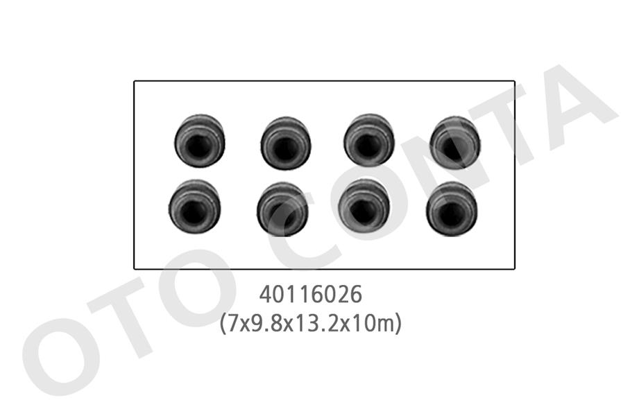 OTOCONTA 40116026 Subap Keçesi Tk R9-R12 1400- R19 1.2-1.4 8v-Clio 1.4-1.6- Mgn- Lgn 1.4-1.6 8v- Master- Kng 8 Ad V