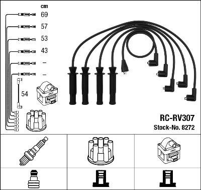 Buji Kablosu Takim Tempra Tipo Sw 1.8-2.0 İe 8v