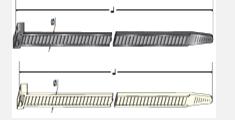MTA 2866 4621570 Kablo Baği Cirt Kelepçe 7.8 X 450 Mm Pk 100 Ad Siyah