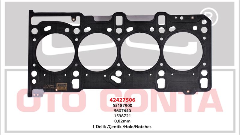 OTC-42427506 Silindir Kapak Contasi ( 1 Kertik ) Doblo Fiorino Grande Punto Linea Panda 1.3 Mtj