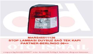 MARS 511126 Stop Lambasi Duysuz Sağ Tek Kapi Partner-Berlingo 06 >