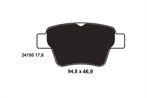 4254.19 Fren Balatasi Arka  207/307