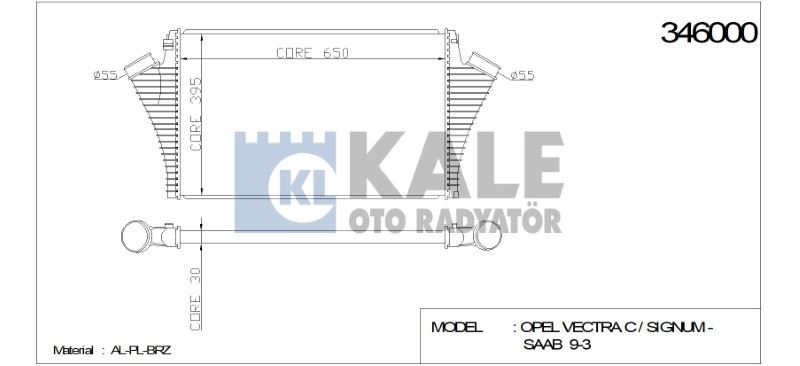 VALEO.817729 Turbo Radyatörü Saab 93