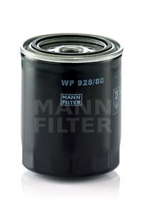 MANN WP928.80 Yağ Filtresi Toyota Landcruiser Prado 3.0l 1kz-Te Kzj90 96-02 3.0l 1kd-Ftv Kdj120 03-09 / Hiace 2.4l 2l 89-95 / Hilux Ln145 98-04 / Mazda B2500 Wl 00-06 / Ford Ranger Wl 99-06 Büyük Tip-Tombul