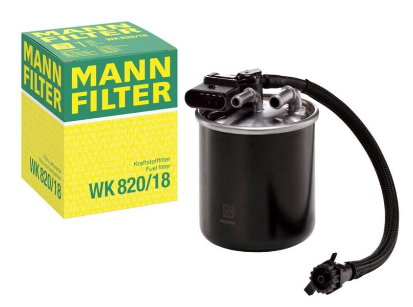 MANN WK820.18 Yakit Filtresi Mercedes Om651 W204 S204 W212 C207 W166 X204 W639 W447 B906 B907 B910