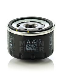MANN W75.3 Yag Filtresi Kucuk Clio I-Ii-Iii R9-R19 Kango 97>Megane I-Ii Modus 05>Duster 10> Logan 04>Qashqai 06 >13 K9k F8q K4m E7j K7j F4r F9q E7f