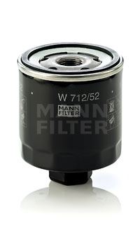 MANN W712.52 Yağ Filtresi Vw Polo-Golf Iii-Caddy-Bora-Octavia-Fabia-Felica-Toledo-Leon-Ibiza-Cordoba-Altea-Altea Xl