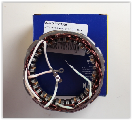 MAKO 74997330 Alt.Statör Dort Uclu 24v-30a Konjektörsuz Tum