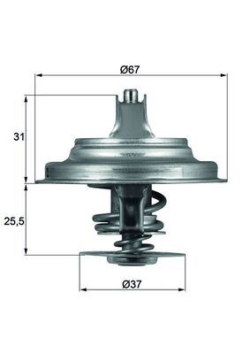 MAHLE TX25.87D Termostat Passat-Crafter-Lt 28-35-Transporter Iv 87c