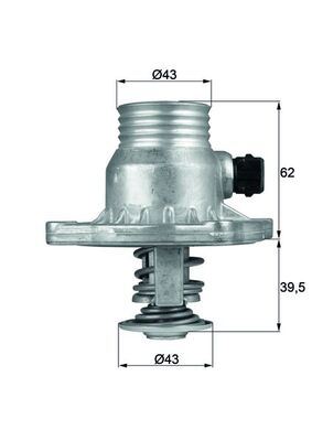 MAHLE TM11105 Termostat 105 Bmw E38 E39 M60 62