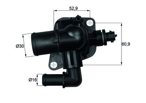 MAHLE TI150.88 Termostat 88 Astra J-Corsa D-Corsa E-Meriva B-Combo D 1.3 A13dtc-Dte B13dtc-Dte Doblo-Fiorino- Panda-Punto-Egea Qubo 1.3d Multijet 10> Bipper-Nem0 1.3 Euro 5 Suzuki Swift