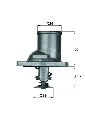 ZTH1078 Termostat 92 C Opel Vectra 2.0 1988-2003 / Calibra A 2.0i 1995-2003 / Omega A 2.0 1986-1994 / Frontera A 2.0i 1992-1998