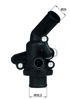 MAHLE TI11.87 Termostat 87 C Mercedes Om668 W168 W414