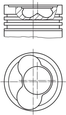 MAHLE 0305902 Motor Piston Segman 0.50 Vw T4 2.5 Tdi Acv-Ahd-Anj 3.4.5 Silindir 81.51