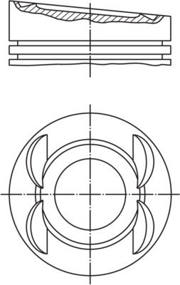 MAHLE 0280300 Motor Piston Segman A3-Tt 3.2 V6 Quattro 03-09 Eos-Phaeton 3.2 V6 06-09 84.01mm