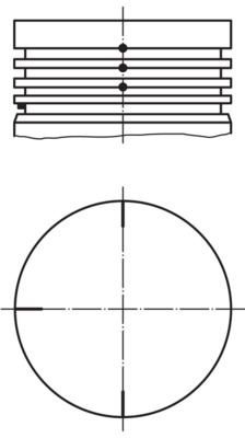 YEN-4155-050  Piston Segman ( 69.00mm 0.50 ) Kangoo-Clio-Twingo 1.2i D7f