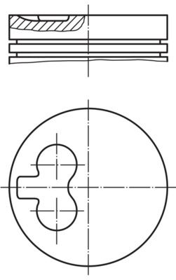 MAHLE-97901 Piston Segman ( 82.00mm 0.60  )Doblo 1.9 D