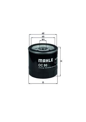 MAHLE OC90OF Yağ Filtresi Astra-Corsa-Vectra-Omega-Kadett Opel Tüm Mod. 86-02