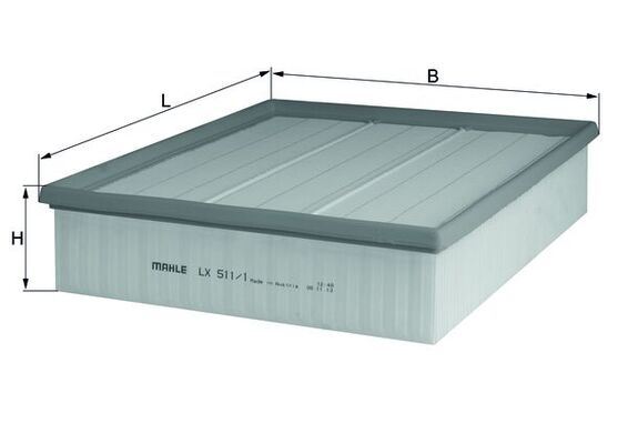 MAHLE LX511.1 Hava Filtresi Mercedes Sprinter Om601 Om611 B901>B904 . Vw Lt 28-35-46