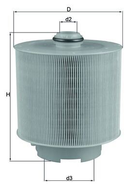 MAHLE LX1006.2D Hava Filtresi Audi A6 2.4-2.8-3.0-3.2 04-11