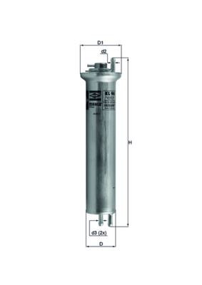 MAHLE KL96 Yakit Filtresi Bmw M54 M62 E39 E38 E53