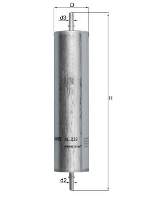MAHLE KL232 Yakit Filtresi Land Rover Freelander I 204d3 L314 Td4
