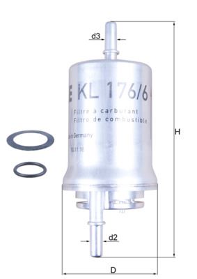 MAHLE KL176.6D X Yakit Filtresi Cordoba-Ibiza-Leon-Toledo Iii-Octavia-Caddy-Golf-Jetta-Polo-Touran 1.4.1.6 3 Giriş