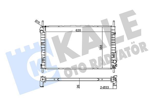 KALE 368700 Motor Radyatoru Ac Mondeo Iii 1.8 16v 2.0 16v Benzinli 01>07 Klimali