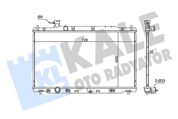 KLR-357300 Motor Su Radyatoru Honda Crv 2006-/ Otomatik