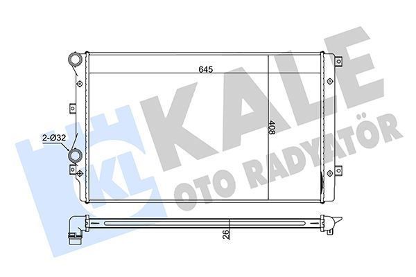 KALE 353500 Su Radyatörü A3-Seat Altea-Leon-Toledo Iii-Skoda Octavia Iii-Superb Ii-Yeti Ii-Vw Beetle-Caddy Ii-Iv -Eos-Golf V-Vi-Jetta Iii-Iv-Passat-Scirocco-Touran 1.4tsi 1.9tdi 04 > Mt Brazing 645x408x26