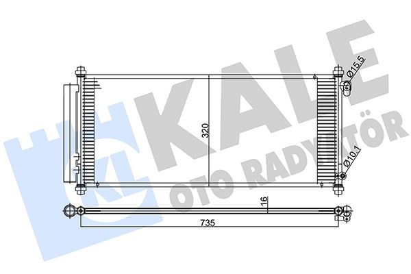 MHL-AC 717 000S Klima Radyatoru Honda Jazz Ii 02-08 Otomatik