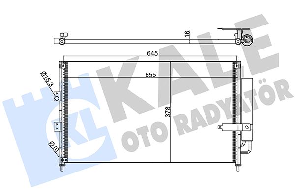 KALE 386900 Klima Radyatörü Kondenser Honda Civic 1.8l R18a2 Sedan Fd7 Kasa 06-11 / 1.3l Hybrid Lda2 Fd3 Ka Sa 06->