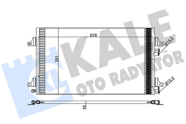43-3529 Klima Radyatoru Renault Laguna Ii (Bg0/1) 1.6i 16v 2001-2007