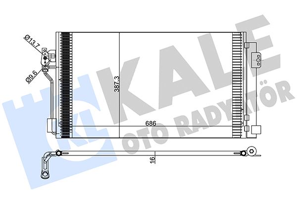 KALE 381500 Klima Radyatoru Mercedes Vito W639 03>